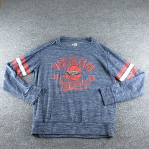 New‎ Orleans Pelicans Shirt Mens Medium Blue NBA Basketball New Era 1988